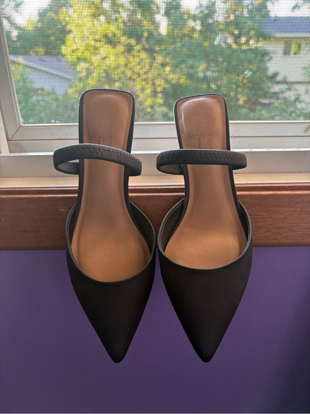 Call It Spring Black Heels with Pointed Toe